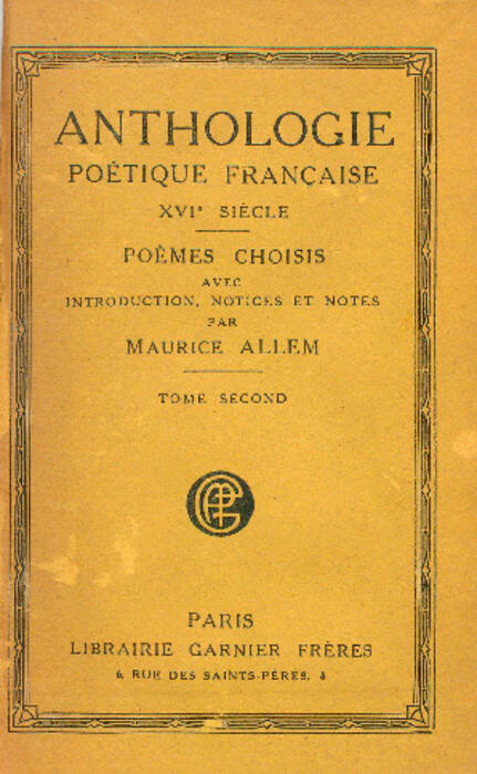 Anthologie poétique française