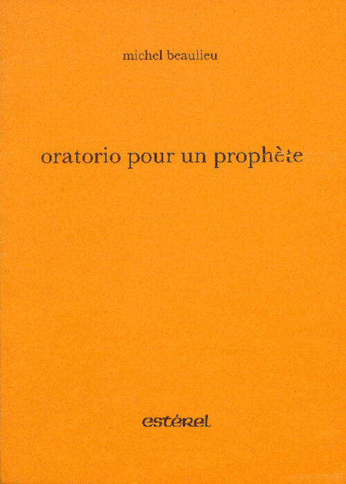 Oratorio pour un prophète