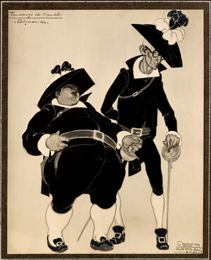 Figurín para dos alguaciles de "El fandango del candil"