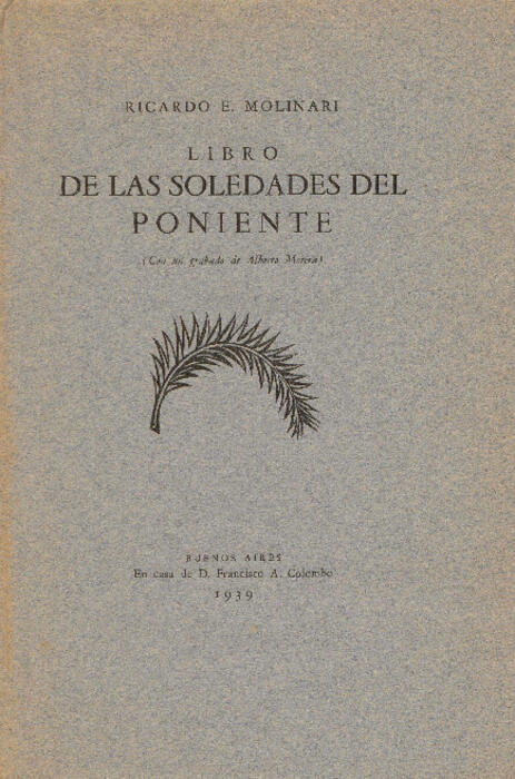 Libro de las soledades del poniente