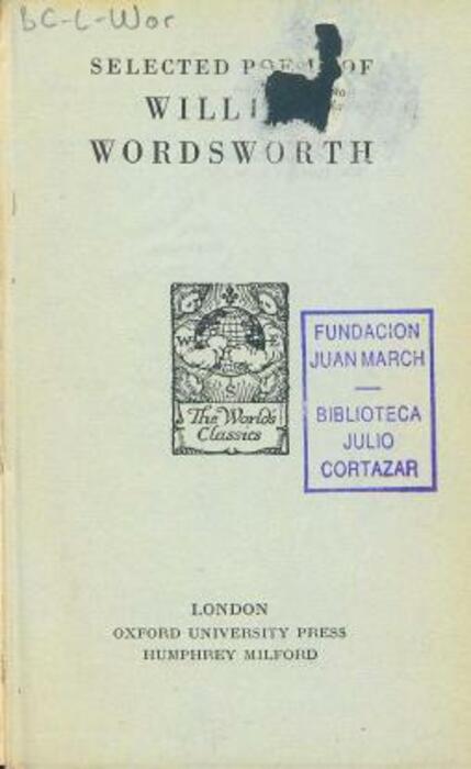 Selected poems of William Wordsworth