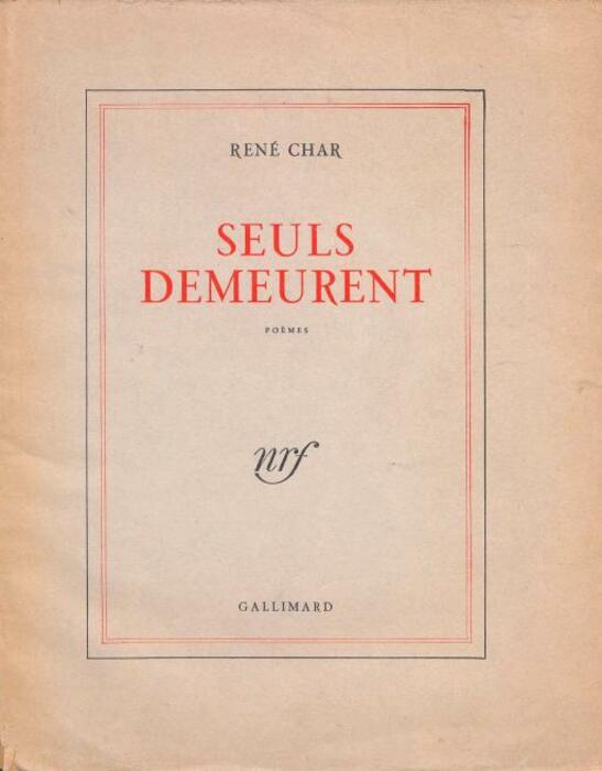 Seuls demeurent