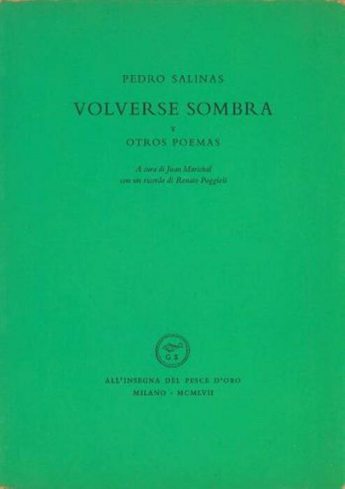 Volverse sombra y otros poemas