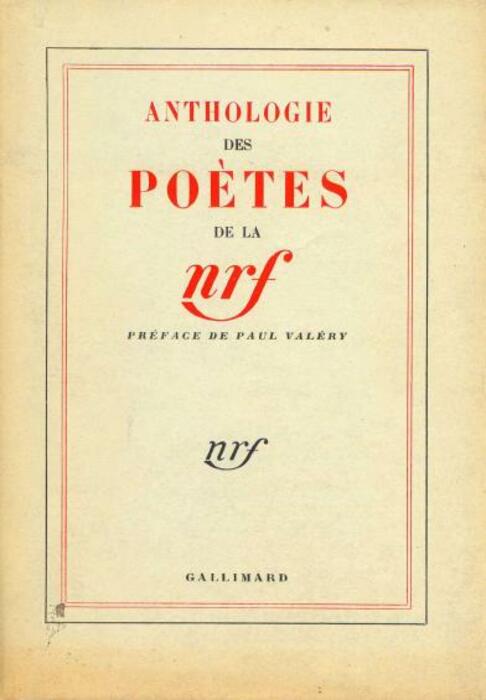 Anthologie des poètes de la N.R.F.