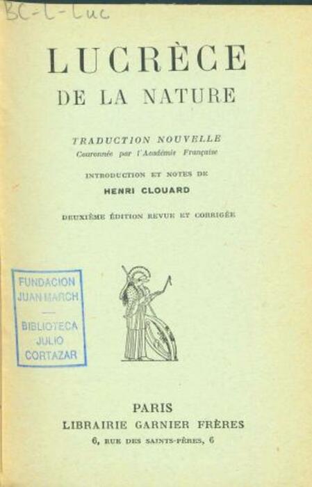 De la nature